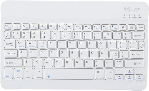 10-inch Keyboard, Wireless Bluetooth Computer Keyboard, Arabic, Available Spanish and Russian Languages, Compatible with Android, Apple, and Windows(Spanish)