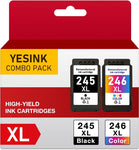 245XL 246XL Ink Cartridge for Canon PG-245XL CL-246XL, High Yield,Compatible with Canon Pixma MX490 MG2522 TS3122 TS3300 TS3322 TS3320 TR4500 TR4520 TR4522 Printer