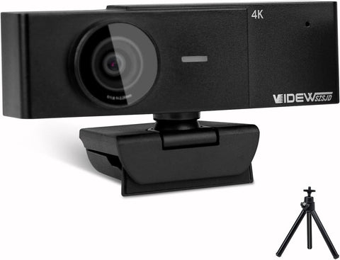 4K Webcam with Microphone 8MP HD Computer Camera for Desktop PC Laptop, Wide Angle Webcam Metal USB Web Camera for Video Calling Streaming Video Conferencing Compatible with Zoom Skype YouTube