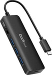 USB C HUB 4K 60Hz, Dockteck USB-C Multiport Adapter 5-in-1 with 4K HDMI, 100W Power Delivery, 3 USB 3.0 Data Port for MacBook Pro/Air M1 2020, iPad Pro 2021, iPad Mini 6, Surface Pro and More