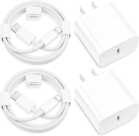 iPhone Fast Charger,?Apple MFi Certified? 2Pack 20W Type C Fast Charging Block with 6FT USB C to Lightning Cable Cord Compatible with iPhone 14/13/12/11/Pro/Pro Max/11/Xs Max/XR/X,iPad