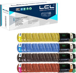 LCL Compatible Toner Cartridge Replacement for Ricoh 841280 841281 841282 841283 MP C2550 C2050 2550 Lanier LD525c Savin C9020 9025 Aficio MP C2030 2050 LD520c (4-Pack Black Cyan Magenta Yellow)