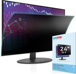 [2023 Upgrade] FILMEXT 24 Inch Computer Privacy Screen Filter for 16:9 All-in-One Desktop/Frameless Monitor-Removable Blue Light UV Blocking Privacy Shield for Thin Bezel Computer