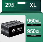 950XL Ink Cartridges, Replacement for HP 950XL 951XL Combo 950 951 Ink Cartridges to use with HP OfficeJet Pro 8600 Pro 8610 OfficeJet Pro 251dw 276dw 8100 8620 8625 8630 Printer, 2-Black