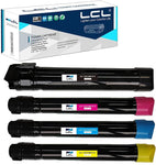 LCL Compatible Toner Cartridge Replacement for Xerox WorkCentre 7525 7835 7845 7530 7535 7545 7556 7830 7845 7855 6R01513 006R01513 006R01516 006R01515 006R01514 (4-Pack Black Cyan Magenta Yellow)