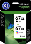 67XL Black High-Yield Ink Cartridge | Works with HP DeskJet 2755 2725 2723 2722 1255 Plus 4152 4155 Envy Pro 6458 6455 6052 Series | Eligible for Instant Ink | 3YM57AN