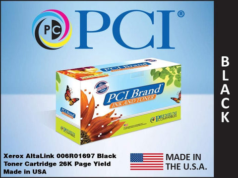 PCI Brand Compatible Toner Cartridge Replacement for Xerox 006R01697 Black Toner Cartridge 26K Yield