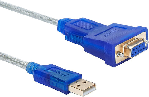 DTech 6 Feet USB to RS232 DB9 Female Serial Adapter Cable Windows 11 10 8 7 Mac Linux Serial to USB 2.0 (PL2303 Chip)