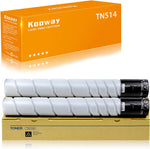 kooway Compatible TN514 TN514K (A9E8130) TN-514 Black Toner Cartridge Replacement for Konica Minolta Bizhub C458, C558 and C658 Series - 28000 Pages (TN514 Black 2 Pack)