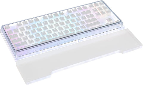 Geekria Acrylic Keyboard Wrist Rest Compatible with TENKEYLESS (TKL) 80% Compact 87 Key Keyboard, Ergonomic Wrist Rest, Anti-Slip Base, Wrist Pad for Laptop, Office & Home