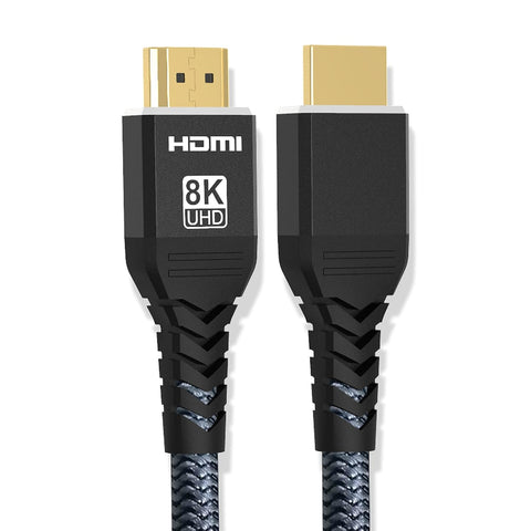 8K HDMI 2.1 Cable 20Feet/6m, Durable Pure Copper Cords, 8K@60hz, 4K@120hz, 48Gbps Ultra High Speed, Support HDR, eARC, ARR, Compatible for PC, UHDTV, playstation4, PS5, Xbox Series X, RTX4090/4080