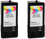 Primera 53374 High Yield Tri-Color Ink Cartridge 2-Pack