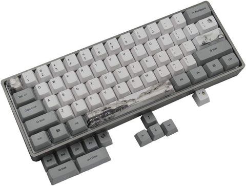 PBT 5-Sided Sublimation keycap Set OEM Highly Compatible with Cherry MX Switch Mechanical Keyboard (Jiangnan Ink)
