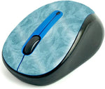 MightySkins Glossy Glitter Skin for Logitech M325 Wireless Mouse - Baby Blue Jacquard | Protective, Durable High-Gloss Glitter Finish | Easy to Apply, Remove, and Change Styles | Made in The USA