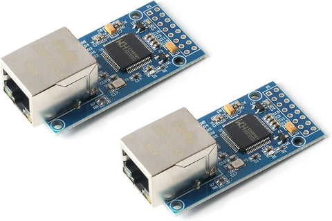 JESSINIE 2Pcs CH9121 Serial to Ethernet Network Module 4 Mode RJ45 CH9121 Serial to Ethernet Adapter Single Chip Microcomputer Networking Module 300bps ~ 921600bps Serial Baud Rate STM32 UART