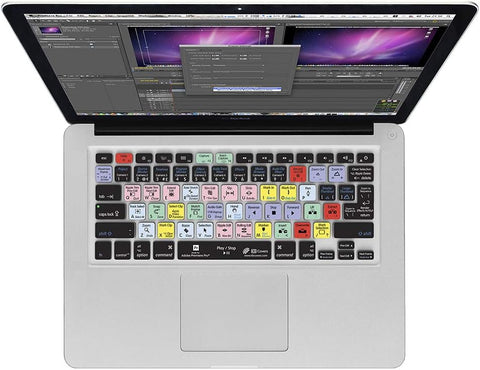 KB Covers Keyboard Cover for MacBook/Air 13/Pro (2008+)/Retina - Premiere Pro (PR-M-CC-2)
