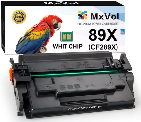 MxVol Compatible CF289X 89X Black Toner Cartridge (with CHIP) Replacement for HP 89X CF289X 89A CF289A for Enterprise M507n M507dn M507x MFP M528dn M528f M528c M528z Printer (10,000 Pages, 1-Pack)