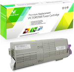 VICTORSTAR Compatible Toner Cartridge C532 C542 MC563 MC573 Yellow 46460601 6000 Pages for C/M/Y for OKI C532dn C542dn MC563dn MC573dn Color Laser Printers