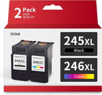 TEINO 245XL Ink Cartridge Compatible Ink Cartridge Replacement for Canon 245XL 246XL Combo Pack for PIXMA MX490 MX492 MG2522 MG2520 MG2922 TS3122 Printer Canon PG 245 and CL 246 (Black Tri-Color)