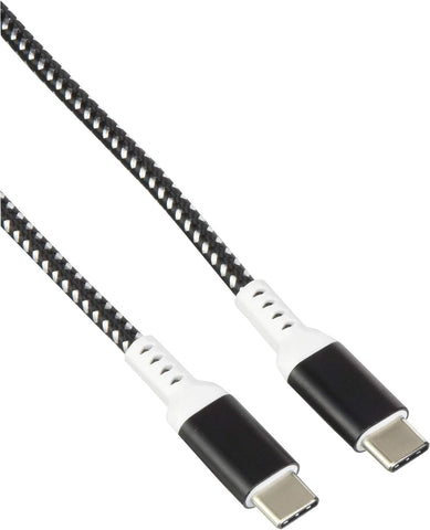 Monoprice Stealth Charge and Sync USB 2.0 Type-C to Type-C Cable - 3 Feet - White (3-Pack) Up to 5A/100W, for USB-C Enabled Mobile Devices and Laptops