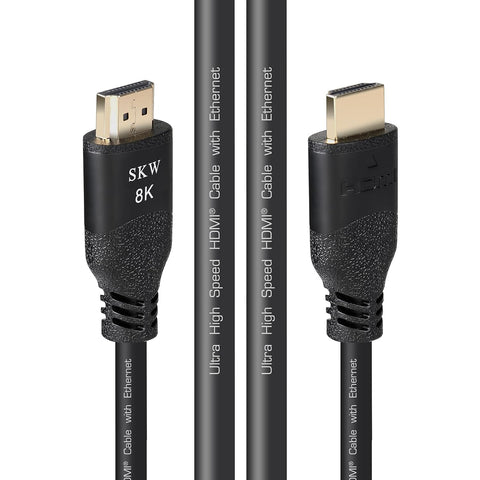 SKW 16.4ft Ultra High Speed Long HDMI 2.1 Cable, 8K 60Hz 4K 120Hz 48Gbps High Speed HDMI to HDMI Cable