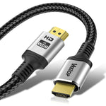 Veetop 4K HDMI Cable 25 ft, Ultra High Speed HDMI to HDMI 2.0 Cable, 4K@60Hz, 2160P, 1080P, HDR, 3D, ARC, Ethernet, Compatible with TV Monitor Computer Xbox PS5 PS4 Xbox Blu-ray (25ft)