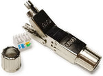 Ethernet Junction Box,Butt Splice Connector of CAT6A/CAT6E/CAT6/CAT5E/CAT5 Network Cable,Tool Free Shielded Punch Down Type Terminal of FTP/STP/UTP Internet Cord,No Crimp EZ DIY Coupler Adapter[1pack]