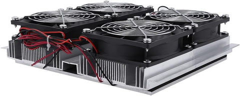 Thermoelectric Cooler Peltier, 12V 240W Semiconductor Refrigeration Cooling System Cold Plate Cooler with Fan
