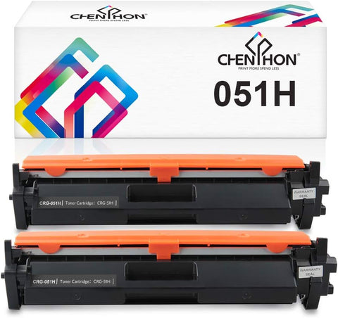 CHENPHON Compatible 051H 051 Toner Cartridges Replacement for Canon 2169C001 2168C001 use for Canon imageCLASS MF264dw MF267dw MF269dw LBP162dw Laser Printers 2-Pack Black High Yield