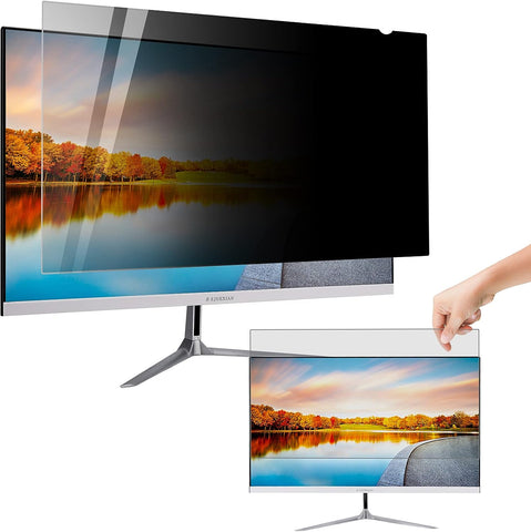 JIEYKJO 24 Inch 16:10 Computer Privacy Screen Filter - For Widescreen Computer Monitors Privacy Anti-Glare Anti-Blue Light Anti-Scratch Screen Protector