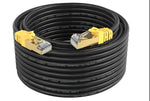 LDKCOK Cat 7 Internet Cable 40ft, Cat7 Outdoor Ethernet Cable 40 ft, 26AWG Heavy-Duty Cat7 Networking Cord Patch Cable RJ45 Transmission Speed 10Gbps,Transmission Bandwidth 600Mhz LAN Wire