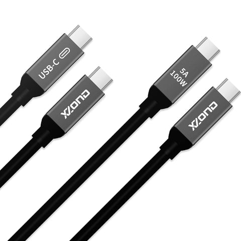 XZOND 100W [2-Pack] USB-C Aluminum Charging Cable 3ft + 6ft, Type-C PD Charging for MacBooks, Laptops, iPads, PC, Chromebooks, Phones and Handheld Devices.