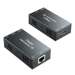 HDMI Extender 165ft Over Single Cat5e/6, Extend 1080P@60Hz Video, Transmit Audio Video Synchronously, Support 3D, POC, EDID