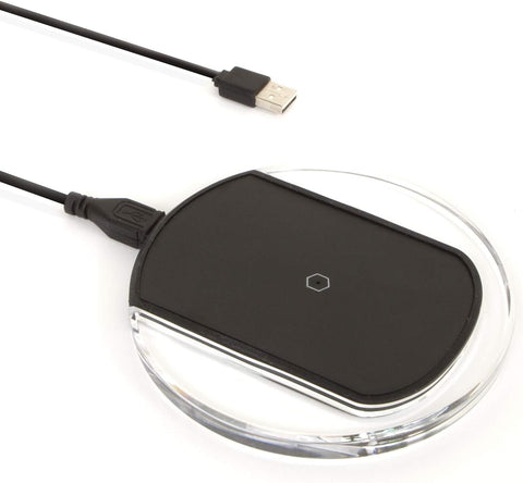 Realm Wireless Charger with 5ft Micro USB Cable, Black, (RLMW1BK)