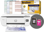 VersaCheck HP DeskJet 3755 MXE MICR All-in-One Check Printer X1 Gold Check Printing Software Bundle