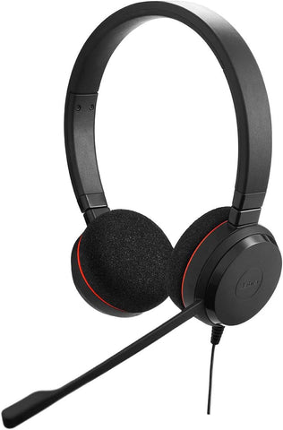 Jabra Evolve 20 UC Wired Headset, Stereo Professional Telephone Headphones for Greater Productivity, Superior Sound for Calls and Music, USB Connection, All Day Comfort Design