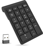 Foloda Wireless Number Pads, Numeric Keypad Numpad 22 Keys Portable 2.4 GHz Financial Accounting Number Keyboard Extensions 10 Key for Laptop, PC, Desktop, Surface Pro, Notebook