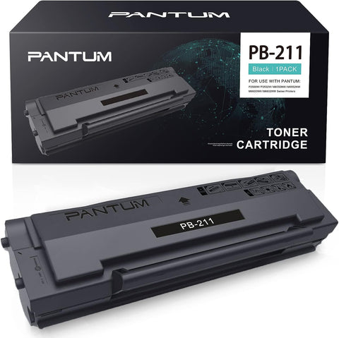 Pantum Original Toner Cartridge PB-211 Genuine Toner P2502W, M6552NW, M6602NW Printer, PB-211 Yields up to 1,600 Pages (1 Pack)