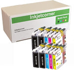Inkjetcorner Compatible Ink Cartridges Replacement for LC203 LC203XL for use with MFC-J460DW MFC-J480DW MFC-J485DW MFC-J680DW MFC-J880DW MFC-J885DW (4 Black, 2 Cyan, 2 Magenta, 2 Yellow, 10-Pack)
