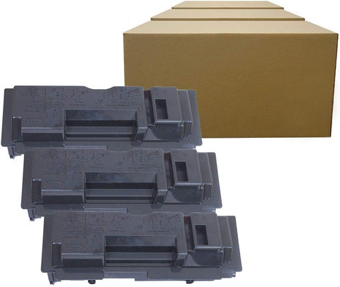 Inktoneram Compatible Toner Cartridge Replacement for Kyocera-Mita TK-18 TK18 KM-1820 CS-1820 FS-1018MFP FS-1020D FS-1118MFP KM-1815 (Black, 3-Pack)