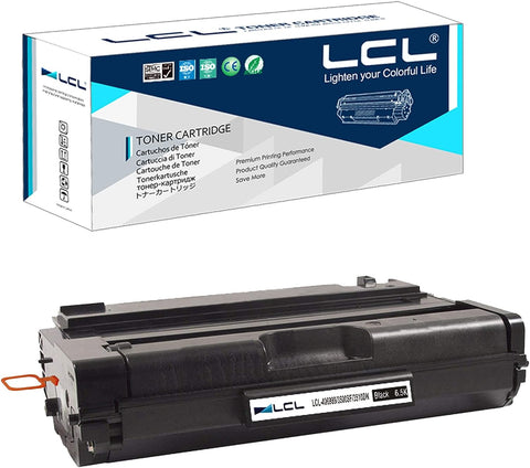 LCL Compatible Toner Cartridge Replacement for Ricoh 406989 SP 3500DN 3500N 3500SF 3510DN 3510SF (1-Pack Black)