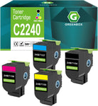 GREENBOX C2240 XC2235 High Yeild Remanfactured Toner Cartridge Replacement for Lexmark 24B7154 24B7155 24B7156 24B7157 for C2240 XC2235 Laser Printer (Black Cyan Yellow Magenta, 4 Pack)