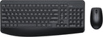 TechGround Ergonomic Wireless Keyboard and Mouse,2.4GHz Full Size Wireless Keyboard Mouse with Palm Rest (Black)