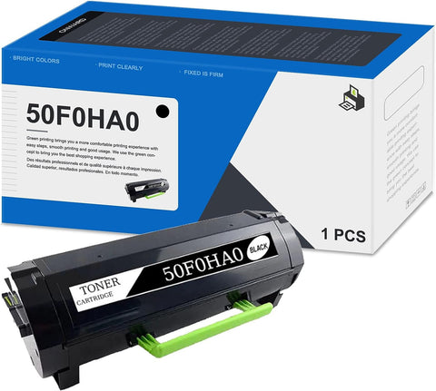 50F0HA0 Black Toner Cartridge - Onw 1-Pack Compatible 50F0HA0 Black Toner Replacement for Lexmark 50F0HA0 MS310 MS312 MS315 MS310D MS310DN MS312DN Printer, 50F0HA0 Toner