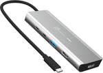 j5create USB4 Dual 4K Multi-Port Hub -5 in 1 USB4 Hub with PD 85W, Dual 4K Display, DisplayPort 1.4, USB-A, USB-C Ports | for Macbooks, Windows Laptops, Thunderbolt 3/4, and USB4 Devices (JCD401)