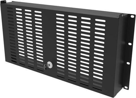 JINGCHENGMEI 5U Rack Mount Security Cover for 19-inch Server Rack & Network Cabinet- Hinged Locking Rack Panel Door for Access Control and Physical Security (5U)