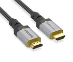 EZQuest Ultra HD HIGH Speed HDMI 10K 60HZ Cable, 2.2 Meter, Nylon Braided, Brushed Anodized Aluminum Connector HOUSING