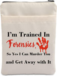 VAMSII Forensic Science Gift I’m Trained in Forensics Book Sleeve Forensics Gift for Science Major?Forensics?