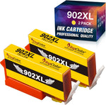 YingColor Compatible 902 XL Ink Cartridge Replacement for HP 902XL 902 to use with Officejet 6968 6978 6962 6958 6954 6960 Printer, Newest Chip (Yellow, 2 Packs)