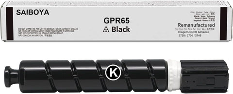 SAIBOYA GPR-65 Remnaufactured GPR65 Black Toner Cartridge Replacement for Canon ImageRunner Advance 2725 2730 2745 Printers.